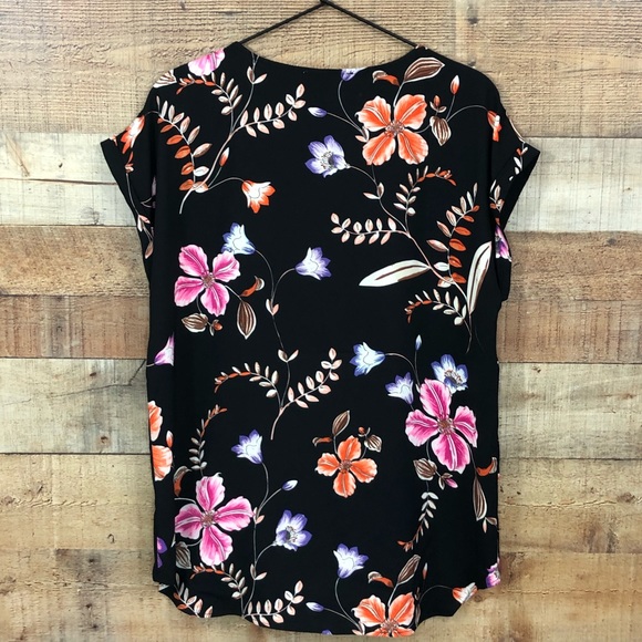 Philosophy • Black Floral Top - Picture 3 of 5